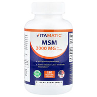 <img alt="Vitamatic, MSM, 180 Vegetable Capsules" title="Vitamatic, MSM, 180 Vegetable Capsules,810078474319"