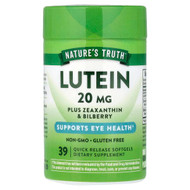 <img alt="Natures Truth, Lutein Plus Zeaxanthin & Bilberry, 39 Quick Release Softgels" title="Natures Truth, Lutein Plus Zeaxanthin & Bilberry, 39 Quick Release Softgels,840093100740"
