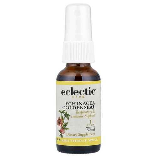 <img alt="Eclectic Herb, Kids Throat Spray, Echinacea Goldenseal, 1 fl oz (30 ml)" title="Eclectic Herb, Kids Throat Spray, Echinacea Goldenseal, 1 fl oz (30 ml),023363631001"