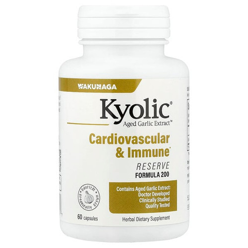 <img alt="Kyolic, Aged Garlic Extract, Cardiovascular & Immune, Reserve Formula 200, 60 Capsules (600 mg per Capsule)" title="Kyolic, Aged Garlic Extract, Cardiovascular & Immune, Reserve Formula 200, 60 Capsules (600 mg per Capsule),023542200417"