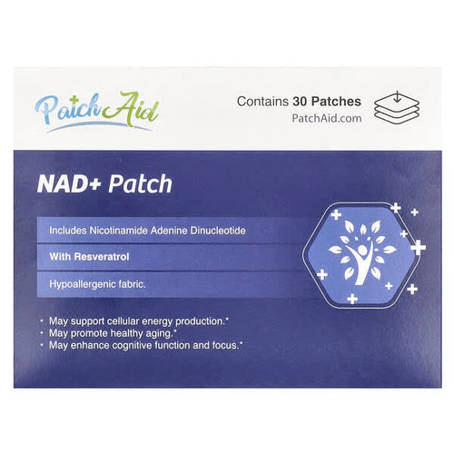 <img alt="PatchAid, NAD+ Patch , 30 Patches" title="PatchAid, NAD+ Patch , 30 Patches,038407582058"