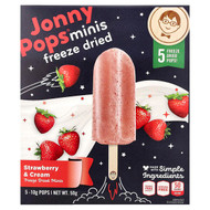 <img alt="JonnyPops, Freeze Dried Minis, Strawberry & Cream, 5 Pops, 10 g Each" title="JonnyPops, Freeze Dried Minis, Strawberry & Cream, 5 Pops, 10 g Each,850028051825"