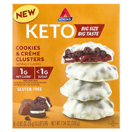 <img alt="Atkins, Keto Cookies & Creme Clusters, 8 Clusters, 0.92 oz (26 g) Each" title="Atkins, Keto Cookies & Creme Clusters, 8 Clusters, 0.92 oz (26 g) Each,637480004978"