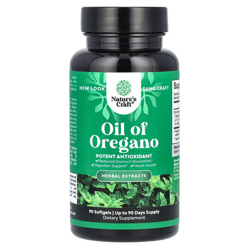 <img alt="Natures Craft, Oil of Oregano, 90 Softgels (150 mg per Softgel)" title="Natures Craft, Oil of Oregano, 90 Softgels (150 mg per Softgel),850019770162"