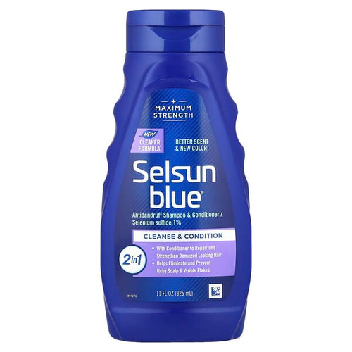 <img alt="Selsun Blue, 2 in 1 Antidandruff Shampoo & Conditioner, 11 fl oz (325 ml)" title="Selsun Blue, 2 in 1 Antidandruff Shampoo & Conditioner, 11 fl oz (325 ml),041167165249"