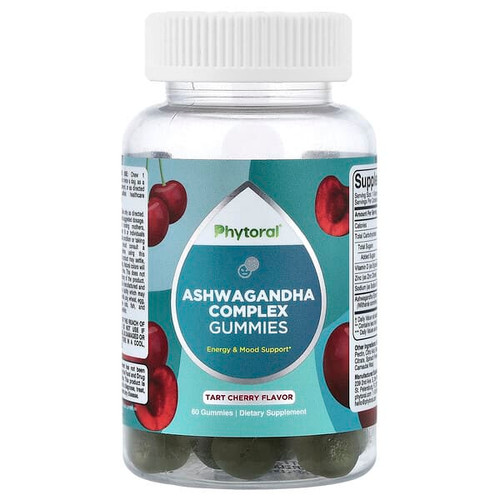<img alt="Phytoral, Ashwagandha Complex Gummies, Tart Cherry, 60 Gummies" title="Phytoral, Ashwagandha Complex Gummies, Tart Cherry, 60 Gummies,850019770957"