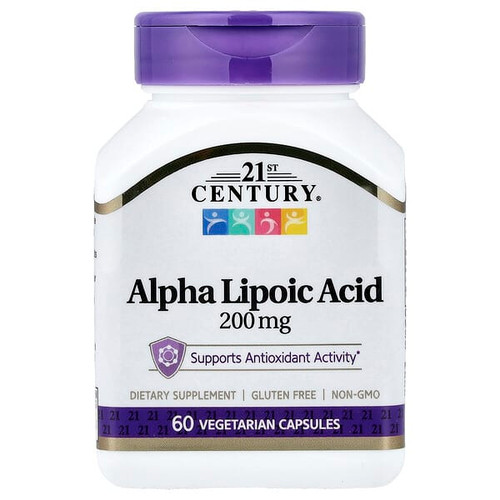 <img alt="21st Century, Alpha Lipoic Acid, 200 mg, 60 Vegetarian Capsules" title="21st Century, Alpha Lipoic Acid, 200 mg, 60 Vegetarian Capsules,740985280720"