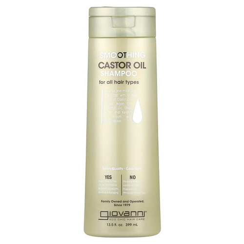 <img alt="Giovanni, Smoothing Castor Oil Shampoo, For All Hair Types, 13.5 fl oz (399 ml)" title="Giovanni, Smoothing Castor Oil Shampoo, For All Hair Types, 13.5 fl oz (399 ml),716237187895"