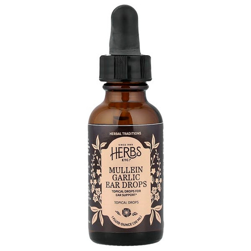 <img alt="Herbs Etc., Mullein Garlic Ear Drops, 1 fl oz (30 ml)" title="Herbs Etc., Mullein Garlic Ear Drops, 1 fl oz (30 ml),765704123515"