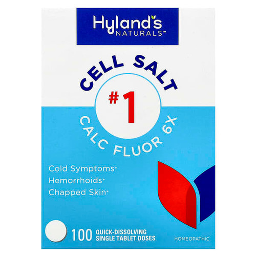 <img alt="Hylands Naturals, Cell Salt #1, Calc Fluor 6X, 100 Quick-Dissolving Single Tablets" title="Hylands Naturals, Cell Salt #1, Calc Fluor 6X, 100 Quick-Dissolving Single Tablets,354973408715"