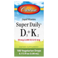 <img alt="Carlson, Super Daily D3 + K2, 0.172 fl oz (5.08 ml)" title="Carlson, Super Daily D3 + K2, 0.172 fl oz (5.08 ml),088395105500"