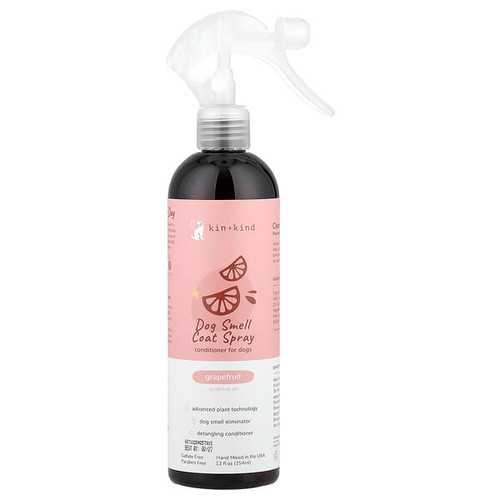 <img alt="Kin+Kind, Dog Smell Coat Spray, Conditioner For Dogs, Grapefruit, 12 fl oz (354 ml)" title="Kin+Kind, Dog Smell Coat Spray, Conditioner For Dogs, Grapefruit, 12 fl oz (354 ml),854362006671"