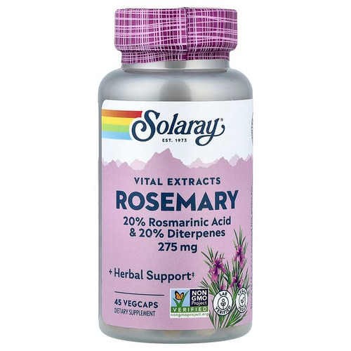 <img alt="Solaray, Vital Extracts, Rosemary, 45 VegCaps" title="Solaray, Vital Extracts, Rosemary, 45 VegCaps,076280376975"