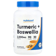 <img alt="Nutricost, Turmeric + Boswellia, 90 Capsules" title="Nutricost, Turmeric + Boswellia, 90 Capsules,810014674032"