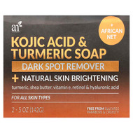 <img alt="artnaturals, Kojic Acid & Turmeric Bar Soap + African Net, For All Skin Types , 2 Bars, 5 oz (142 g) Each" title="artnaturals, Kojic Acid & Turmeric Bar Soap + African Net, For All Skin Types , 2 Bars, 5 oz (142 g) Each,810029808545"