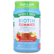 <img alt="Natures Truth, Biotin Gummies, Delicious Peach, 50 Gummies (5,000 mcg per Gummy)" title="Natures Truth, Biotin Gummies, Delicious Peach, 50 Gummies (5,000 mcg per Gummy),840093120816"