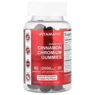 <img alt="Vitamatic, Cinnamon Chromium Gummies, Natural Cinnamon & Apple Pie, 60 Gummies" title="Vitamatic, Cinnamon Chromium Gummies, Natural Cinnamon & Apple Pie, 60 Gummies,810078472117"