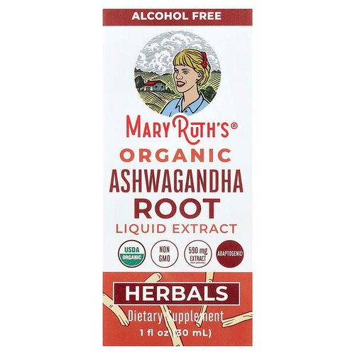 <img alt="MaryRuths, Organic Ashwagandha Root Liquid Extract, Alcohol Free, 1 fl oz (30 ml)" title="MaryRuths, Organic Ashwagandha Root Liquid Extract, Alcohol Free, 1 fl oz (30 ml),850018471657"