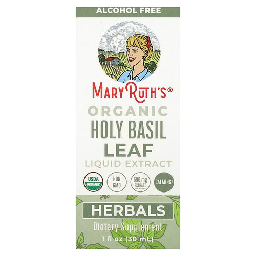 <img alt="MaryRuths, Organic Holy Basil Leaf Liquid Extract, Alcohol Free, 590 mg, 1 fl oz (30 ml)" title="MaryRuths, Organic Holy Basil Leaf Liquid Extract, Alcohol Free, 590 mg, 1 fl oz (30 ml),856645008518"