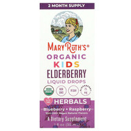 <img alt="MaryRuths, Organic Kids Elderberry Liquid Drops, 4-13 Years, Blueberry + Raspberry, 75 mg, 1 fl oz (30 ml)" title="MaryRuths, Organic Kids Elderberry Liquid Drops, 4-13 Years, Blueberry + Raspberry, 75 mg, 1 fl oz (30 ml),850018471480"