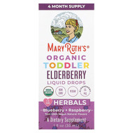 <img alt="MaryRuths, Organic Toddler Elderberry Liquid Drops, Blueberry + Raspberry, 35 mg, 1 fl oz (30 ml)" title="MaryRuths, Organic Toddler Elderberry Liquid Drops, Blueberry + Raspberry, 35 mg, 1 fl oz (30 ml),850018471398"