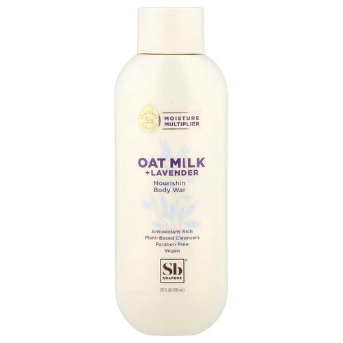 <img alt="Soapbox, Nourishing Body Wash, Oat Milk + Lavender, 20 fl oz (591 ml)" title="Soapbox, Nourishing Body Wash, Oat Milk + Lavender, 20 fl oz (591 ml),850034069029"