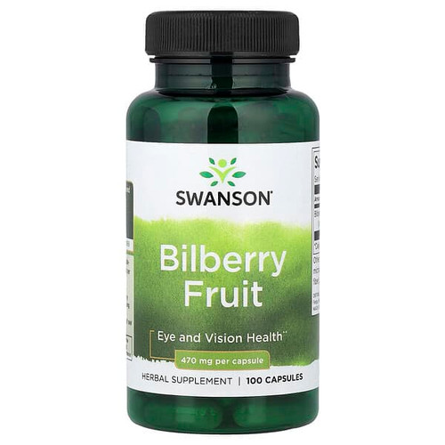 <img alt="Swanson Vitamins, Bilberry Fruit, 470 mg, 100 Capsules" title="Swanson Vitamins, Bilberry Fruit, 470 mg, 100 Capsules,087614019581"