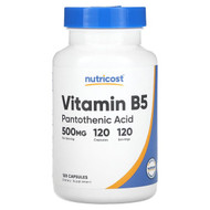<img alt="Nutricost, Vitamin B5, 500 mg, 120 Capsules" title="Nutricost, Vitamin B5, 500 mg, 120 Capsules,810014674919"
