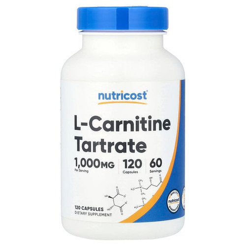 <img alt="Nutricost, L-Carnitine Tartrate, 120 Capsules (500 mg per Capsule)" title="Nutricost, L-Carnitine Tartrate, 120 Capsules (500 mg per Capsule),810014671444"