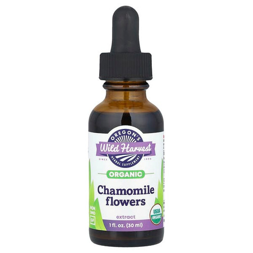 <img alt="Oregons Wild Harvest, Organic Chamomile Flowers Extract, 1 fl oz (30 ml)" title="Oregons Wild Harvest, Organic Chamomile Flowers Extract, 1 fl oz (30 ml),706195001944"