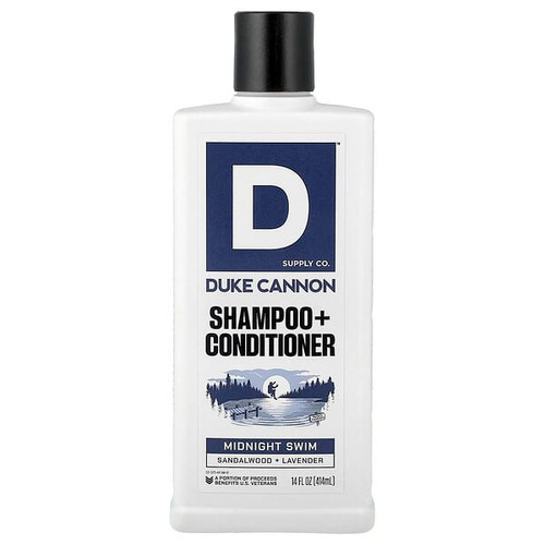 <img alt="Duke Cannon Supply Co., Shampoo + Conditioner, Midnight Swim, 14 fl oz (414 ml)" title="Duke Cannon Supply Co., Shampoo + Conditioner, Midnight Swim, 14 fl oz (414 ml),371782005447"