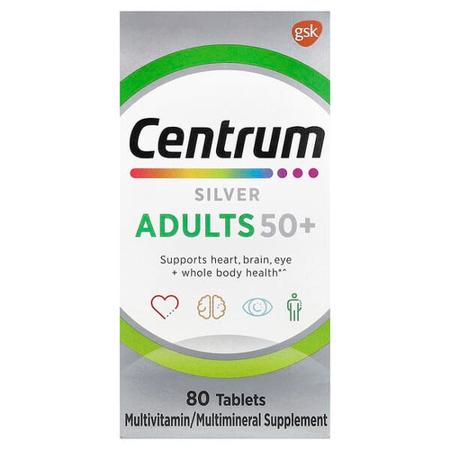 <img alt="Centrum, Silver, Adults 50+, 80 Tablets" title="Centrum, Silver, Adults 50+, 80 Tablets,305734463818"