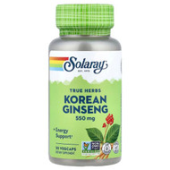 <img alt="Solaray, True Herbs, Korean Ginseng, 550 mg, 50 VegCaps" title="Solaray, True Herbs, Korean Ginseng, 550 mg, 50 VegCaps,076280013122"