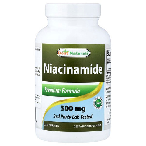<img alt="Best Naturals, Niacinamide, 500 mg, 240  Tablets" title="Best Naturals, Niacinamide, 500 mg, 240  Tablets,817716018454"