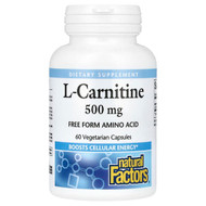 <img alt="Natural Factors, L-Carnitine, 500 mg, 60 Vegetarian Capsules" title="Natural Factors, L-Carnitine, 500 mg, 60 Vegetarian Capsules,068958028019"