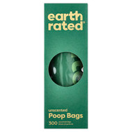 <img alt="Earth Rated, Dog Waste Bags, Unscented, 300 Bags" title="Earth Rated, Dog Waste Bags, Unscented, 300 Bags,870856000253"