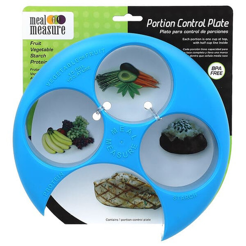 <img alt="Flents, Meal Measure, Portion Control Plate, Blue, 1 Count" title="Flents, Meal Measure, Portion Control Plate, Blue, 1 Count,025715667003"