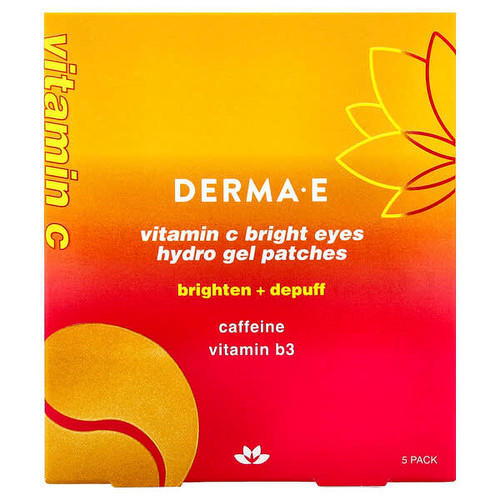 <img alt="DERMA E, Vitamin C Bright Eyes Hydro Gel Patches, For All Skin Types, 5 Pack" title="DERMA E, Vitamin C Bright Eyes Hydro Gel Patches, For All Skin Types, 5 Pack,030985003543"