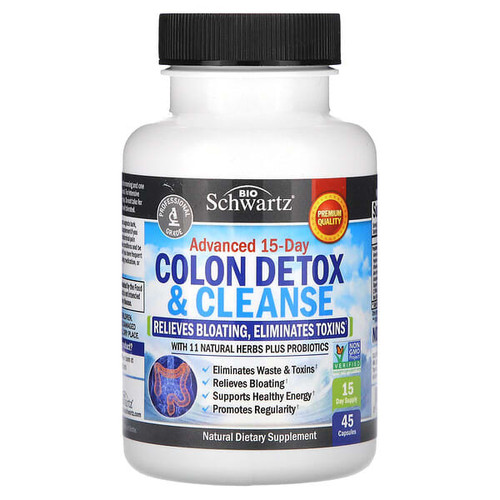 <img alt="BioSchwartz, Advanced 15-Day Colon Detox & Cleanse, 45 Capsules" title="BioSchwartz, Advanced 15-Day Colon Detox & Cleanse, 45 Capsules,737212751092"