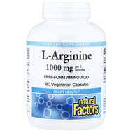 <img alt="Natural Factors, L-Arginine, 180 Vegetarian Capsules (500 mg per Capsule)" title="Natural Factors, L-Arginine, 180 Vegetarian Capsules (500 mg per Capsule),068958028088"