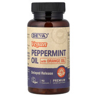 <img alt="Deva, Vegan Peppermint Oil with Orange Oil, 90 Vegan Caps" title="Deva, Vegan Peppermint Oil with Orange Oil, 90 Vegan Caps,895634000492"