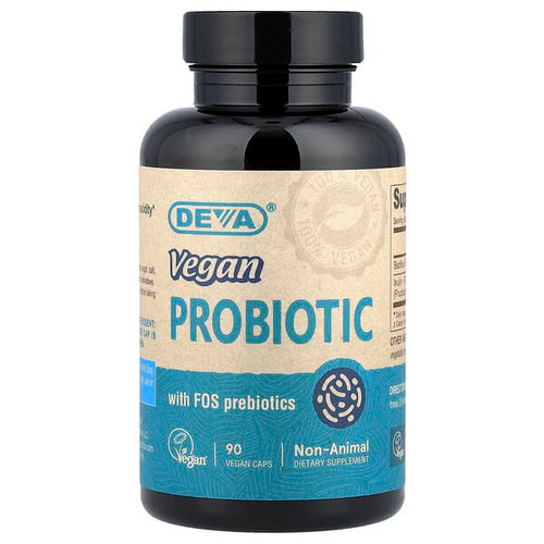 <img alt="Deva, Vegan Probiotic with FOS Prebiotics, 90 Vegan Caps" title="Deva, Vegan Probiotic with FOS Prebiotics, 90 Vegan Caps,895634000515"