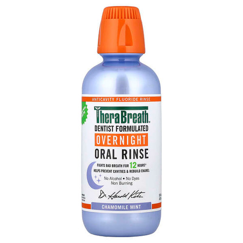 <img alt="TheraBreath, Overnight Oral Rinse, Chamomile Mint, 16 fl oz (473 ml)" title="TheraBreath, Overnight Oral Rinse, Chamomile Mint, 16 fl oz (473 ml),697029200025"