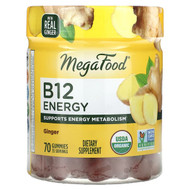 <img alt="MegaFood, B12 Energy, Ginger, 70 Gummies" title="MegaFood, B12 Energy, Ginger, 70 Gummies,051494104101"