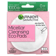 <img alt="Garnier, SkinActive, Micellar Cleansing Eco Pads, 3 Pads" title="Garnier, SkinActive, Micellar Cleansing Eco Pads, 3 Pads,603084578641"