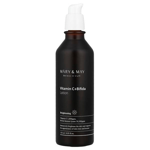 <img alt="Mary & May, Vitamin C + Bifida, Lotion, 4.05 fl oz (120 ml)" title="Mary & May, Vitamin C + Bifida, Lotion, 4.05 fl oz (120 ml),8809670681128"