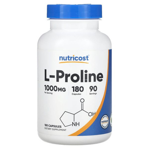 <img alt="Nutricost, L-Proline, 180 Capsules (500 mg per Capsule)" title="Nutricost, L-Proline, 180 Capsules (500 mg per Capsule),810014671314"