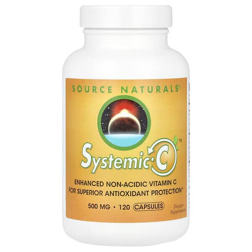 <img alt="Source Naturals, Systemic C, 120 Capsules (500 mg per Capsule)" title="Source Naturals, Systemic C, 120 Capsules (500 mg per Capsule),021078021582"