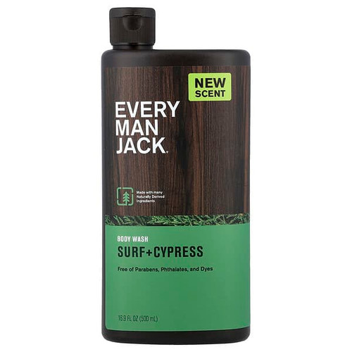 <img alt="Every Man Jack, Body Wash, Surf + Cypress, 16.9 fl oz (500 ml)" title="Every Man Jack, Body Wash, Surf + Cypress, 16.9 fl oz (500 ml),878639016484"