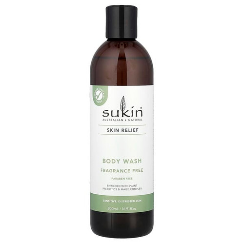 <img alt="Sukin, Skin Relief, Body Wash, Sensitive, Distressed Skin, Fragrance Free, 16.91 fl oz (500 ml)" title="Sukin, Skin Relief, Body Wash, Sensitive, Distressed Skin, Fragrance Free, 16.91 fl oz (500 ml),9327693010651"